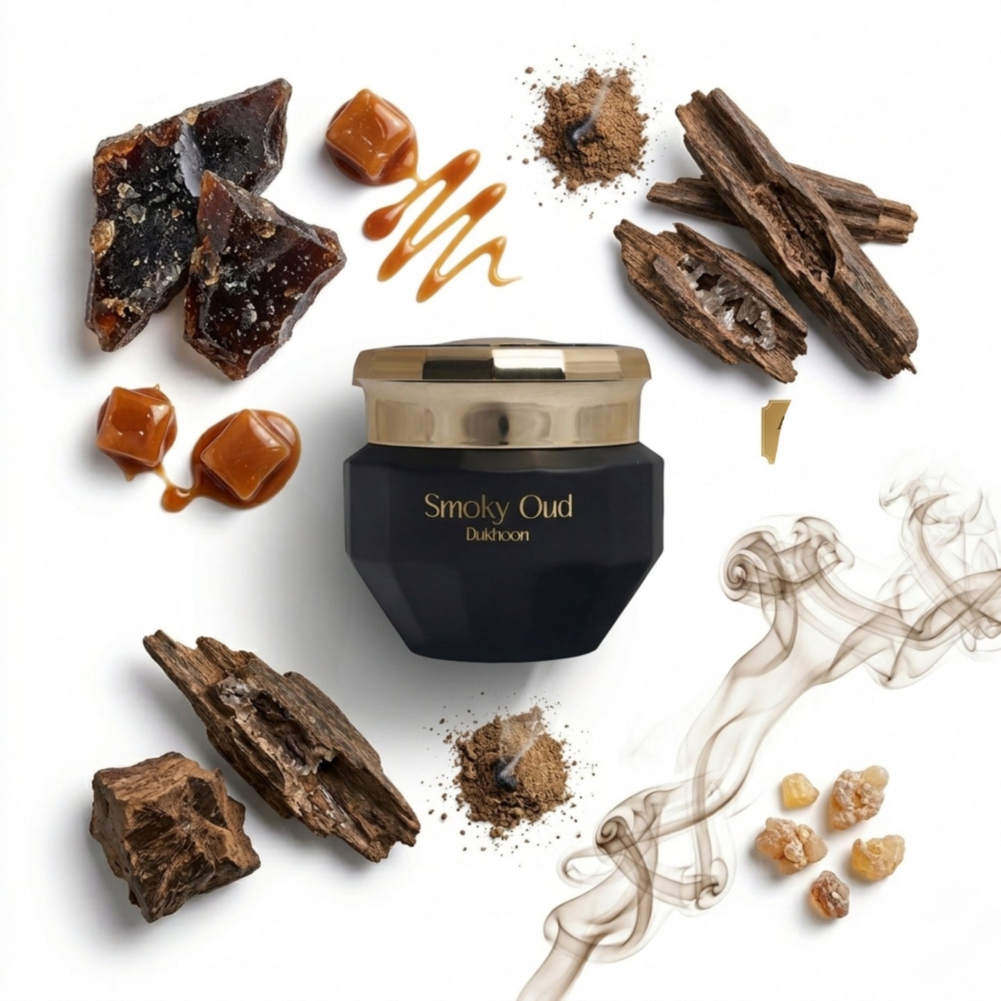 Aouj Smoky Oud Dukhoon Incense Perfume for Women & Men